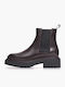 Leather Women's Ankle Boots Brown