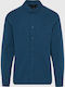 Long-sleeved Cotton Shirt Blue