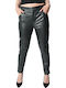 Women's Leather Trousers Black