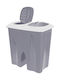 Excellent Houseware Coș de Gunoi Plastic Gri 25lt 1buc