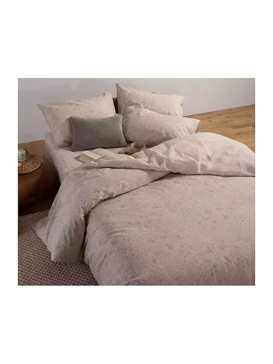 Nef-Nef Homeware Bettwäsche-Set Überdoppel 240x270cm. Lucil Beige 4Stück