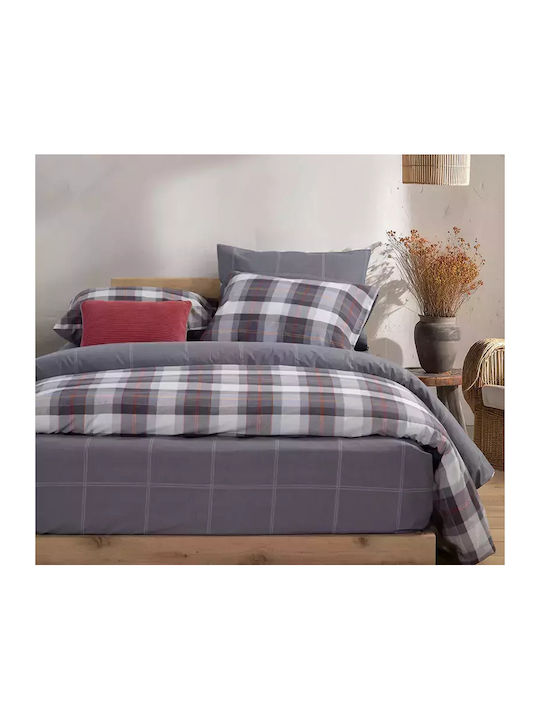 Nef-Nef Homeware Racket Σετ Σεντόνια Διπλά 200x270εκ. Denim (4τμχ)