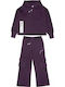 Kids Sweatpants Set Plum 2pcs
