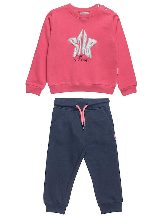 Kinder Sweatpants Set - Jogginganzug Rosa 2Stück