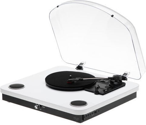 Adler AD-1914W Turntables with Preamp and Built-in Speakers White