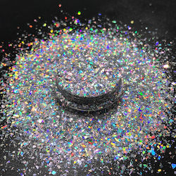Chunky Glitter 20gr Ασημί Ιριδίζον