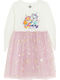 Paw Patrol Children's Dress Long Sleeve Tulle Pink