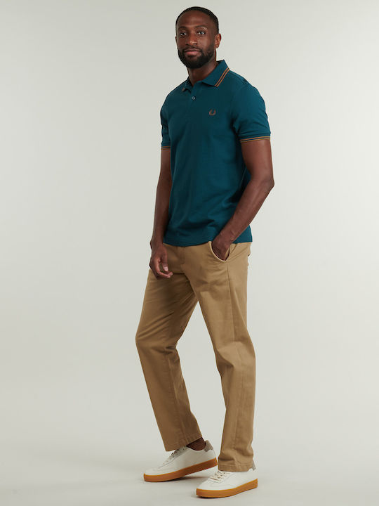 Fred Perry Polo Kurzarmbluse Blau