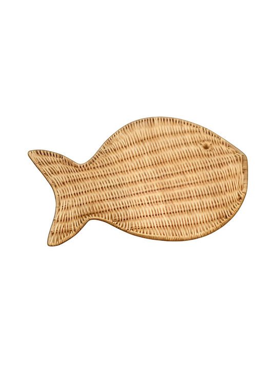 Polihome Fishykafe Σουπλά Rattan Καφέ 43x33cm Polihome Fishykafe Σουπλά Rattan Καφέ 43x33cm