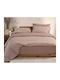 Nef-Nef Homeware Duvet Cover Set Cotton Queen with 2 Pillowcases 240x230 Orion Beige