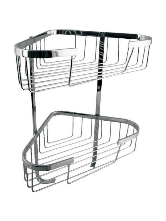 Interflex Wall Mounted Bathroom Shelf Metallic with 2 Shelves Bronze