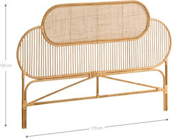Polihome Kopfstütze Elayne Hölzernes Beiges 170x120cm