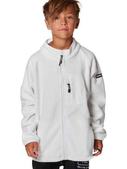 Αθλητική Παιδική Ζακέτα Fleece White