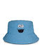 Difuzed Kids' Hat Bucket Fabric Sesame Street Cookie Monster Light Blue