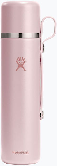 Hydro Flask Flask Ποτήρι Θερμός Ανοξείδωτο 1.065lt Ροζ