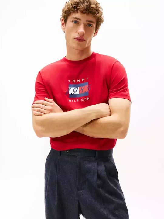 Tommy Hilfiger Flag T-shirt Κόκκινο