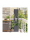 vidaXL Topf Metallisch Charcoal 32x140x140cm.