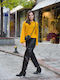 Women's Leather Trousers Black