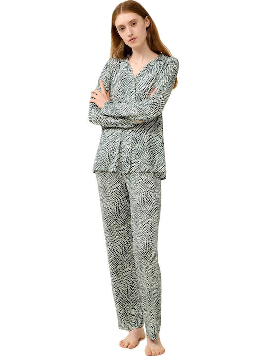 Vamp Summer Women's Pyjama Set Sage Green