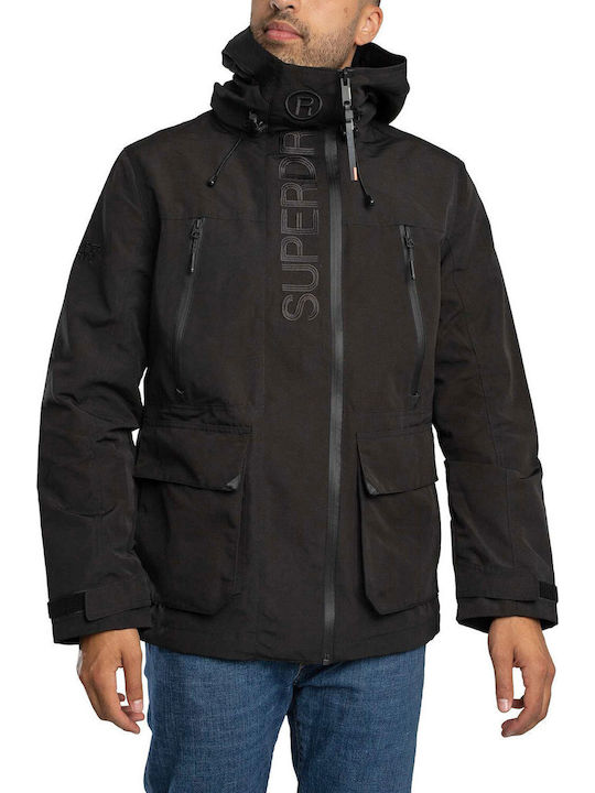 Superdry Μπουφάν Αντιανεμικό Stealth Black