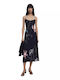 Rochie Midi De Seară De Vară Neagră