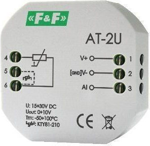 F&f Analog Voltage Temperature Transmitter 0-10v Without Max-at-2u Probe