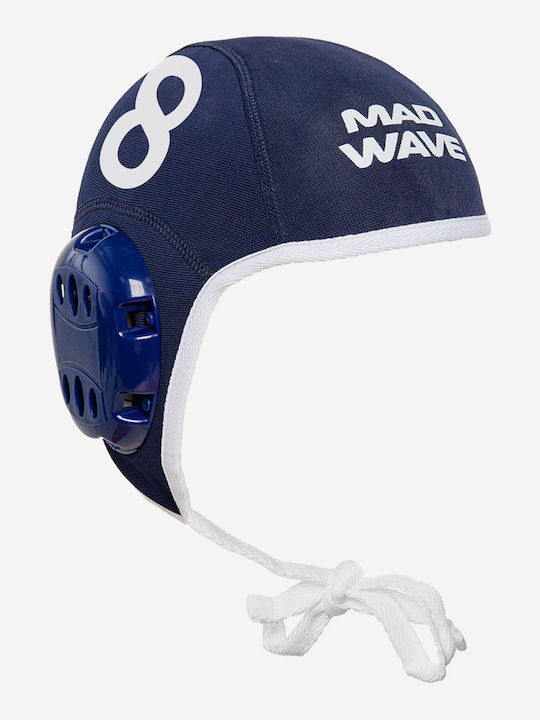 Σκουφάκι Υδατοσφαίρισης No 8 Mad Wave Water Polo Cap Blue White M0597020804w Μπλε