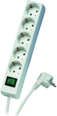 Vivanco Power Strip 5 Positions with Switch and Cable 1.4m