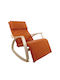 Schaukelstuhl Orange 67x127x91cm