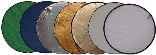 Oem 7in1 Round Reflector Gold Silver White Diffuser Sunfire Blue Green 110cm