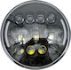 Roundς Headlights Car LED 12V 40W 17.78cm with Red Lighting 1pcs