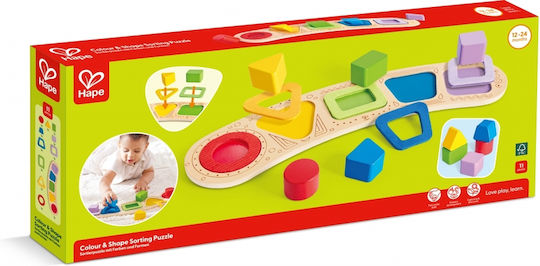 Hape Παιχνίδι Ταξινόμησης Σχημάτων από Ξύλο για 12+ Μηνών