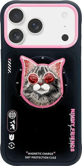 Nimmy Case Glas Brille Cool Cat Magsafe Iphone 17 Pro Max Schwarz Pink N-yjkm-cxzh-ip17-pro-max-018