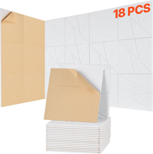 Vevor Panou Material De Tratament Audio (18 Bucăți) 11.8cm x 11.8cm x 10mm În Culoare Albă