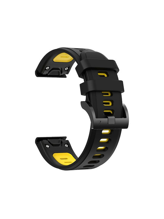 Λουράκι Σιλικόνης Μαύρο (Garmin Instinct 2)