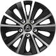 Versaco Car Hubcap Set Rapide Nc with Citroen Emblem 16" 4pcs Black