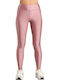Women's Long Training Legging Shiny & High Waisted Glossy