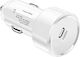 Car Charger 65W Fast Charging with one Port: 1xType-C White Color