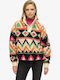 Winter Women's Fleece Blouse Long Sleeve Multicolour