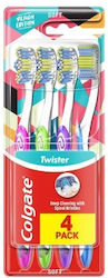 Colgate Twister Οδοντόβουρτσα Soft 4τμχ