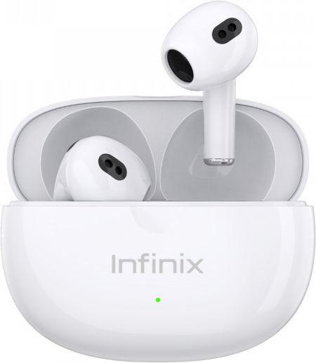 Infinix XBuds 3 lite XE33 Bluetooth Handsfree Căști cu Carcasă de Încărcare Alb