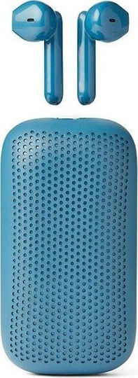 Lexon LA127 Earbud Bluetooth Handsfree Căști cu Carcasă de Încărcare Albastru