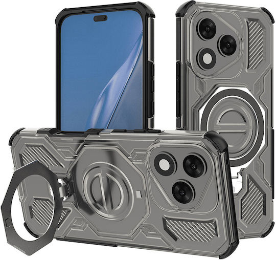 Techsuit Carbon Задна корица Силикон Черен (Honor 400 Lite)