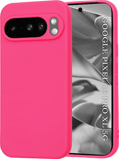 Techsuit Softflex Umschlag Rückseite Silikon Fuchsie (Google Pixel 10 Pro XL)