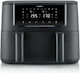 Severin Air Fryer with Double Detachable Bucket 8lt Black FR2463
