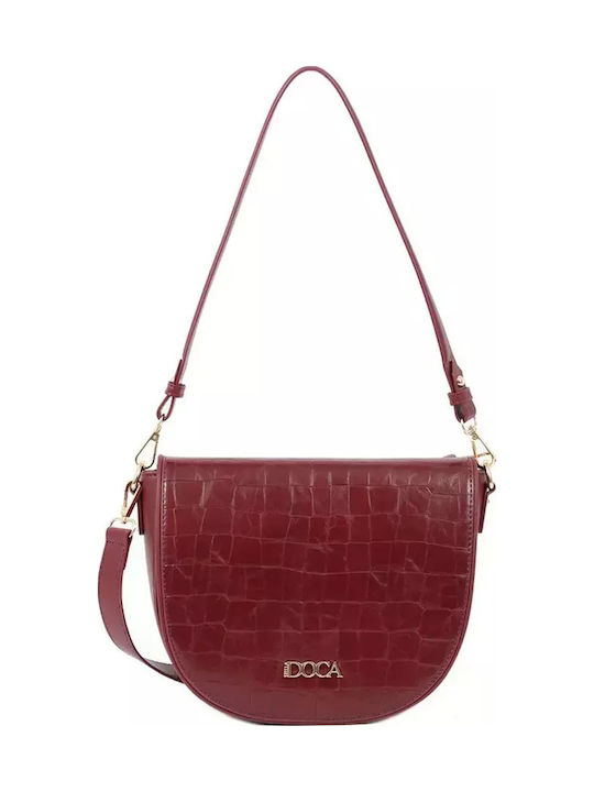 Doca Women's Croco Bag Made of Artificial Leather Doca Women's Croco Bag Made of Artificial Leather