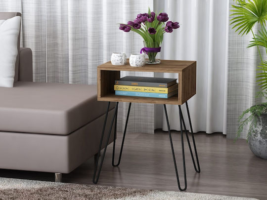 Nachttisch Modera Metall Braun 45x35x63.1cm