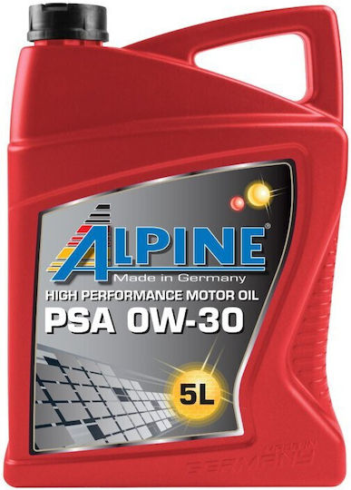 Alpine Συνθετικό Λάδι Αυτοκινήτου 0W-30 5lt 0121742