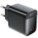 Acefast Φορτιστής Χωρίς Καλώδιο GaN με Θύρα USB-C 45W Power Delivery Μαύρος (A112)