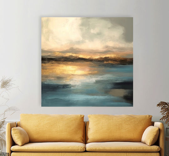 Πίνακας Ζωγραφικής Καμβά Summer Sunset View 80x80 Cm